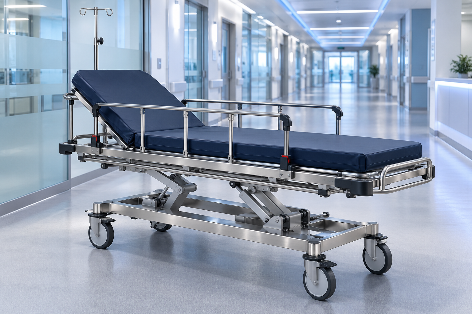 Brancards de transport des patients dans un environnement de soins coordonné