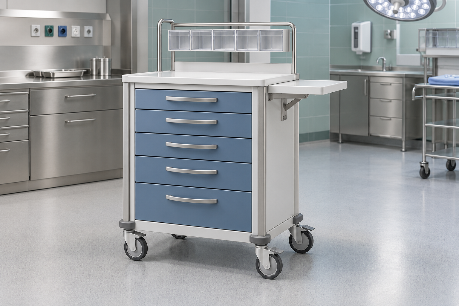 Chariots d’anesthésie dans un environnement de soins coordonné